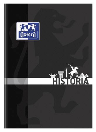 Brulion Oxford temat. A5 80k 90g Historia krata szyty 355526