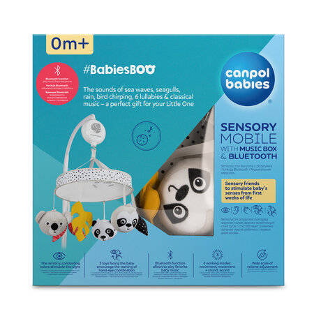 Canpol babies sensoryczna karuzela z pozytywką/Bluetooth BabiesBoo 870703