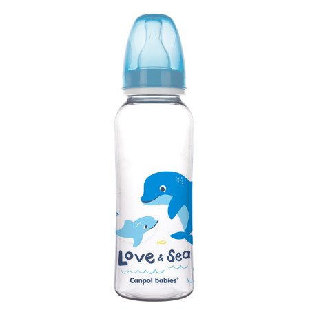 Canpol butelka 250ml wąska love&sea 594002