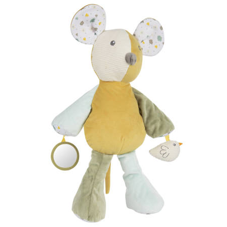 Canpol pluszowa przytulanka dla niemowląt z piszczkiem mouse 772004