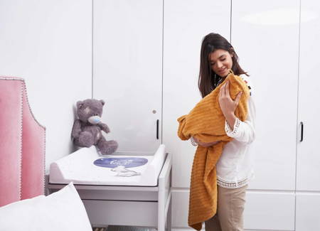Ceba Ręcznik dla niemowlaka Peru Wave Line 100x100 Ceba Baby 334066
