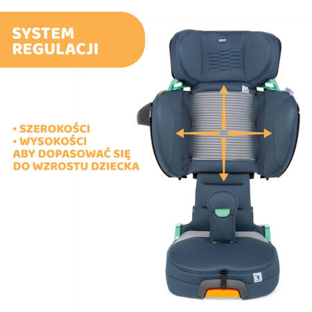 Chicco Fold&Go I-Size Air Graphite (100-150cm) Fotelik samochodowy