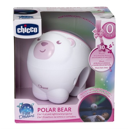 Chicco Projektor Miś Polarny Różowy First Dreams 164769