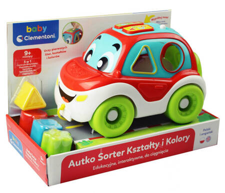 Clementoni Baby Autko sorter kształty i kolory 508082