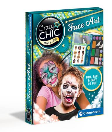 Clementoni Crazy Chic Zestaw do malowania twarzy 
