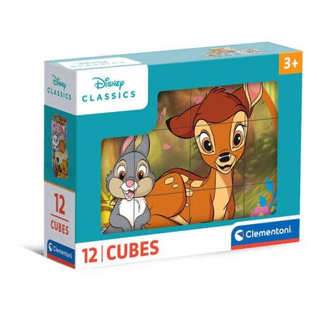 Clementoni Cubi Klocki 12 Disney Classic 411962