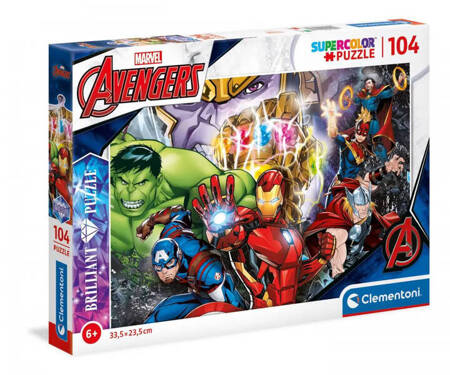 Clementoni Puzzle 104 Brilliant Marvel 201815