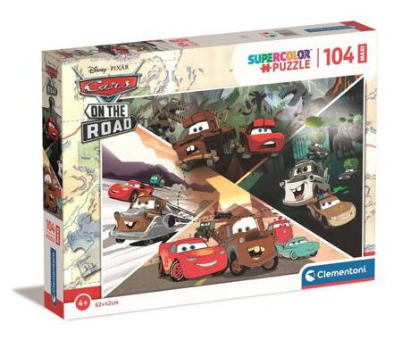 Clementoni Puzzle 104 Maxi Super Kolor Disney Cars 237746