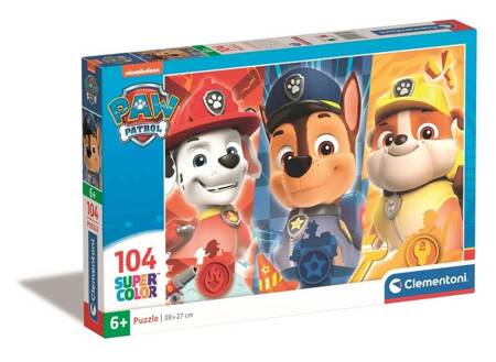 Clementoni Puzzle 104 Super Kolor Psi Patrol 257690