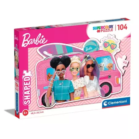 Clementoni Puzzle 104 Super Kolor Shape Barbie 271627