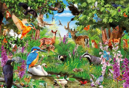 Clementoni Puzzle 2000 HQ Fantastic Forest 325665