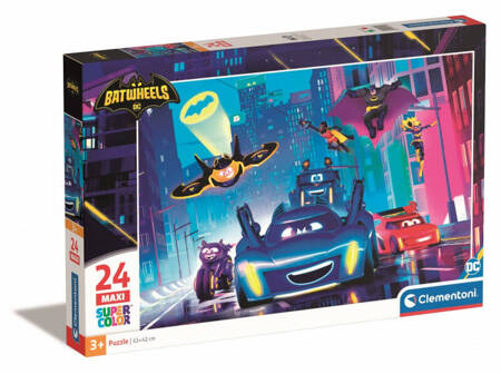 Clementoni Puzzle 24 Maxi Super Kolor Batwheels 285228