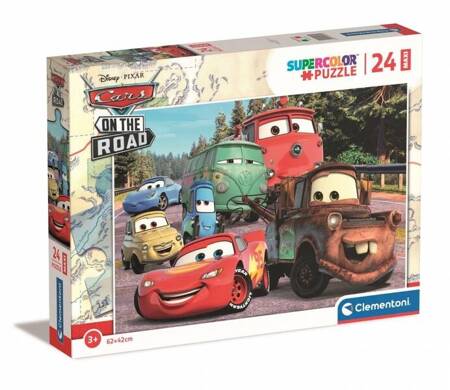 Clementoni Puzzle 24 Maxi Super Kolor Cars on the Road 242399