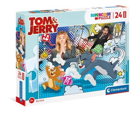 Clementoni Puzzle 24 Maxi Super Kolor Tom & Jerry 