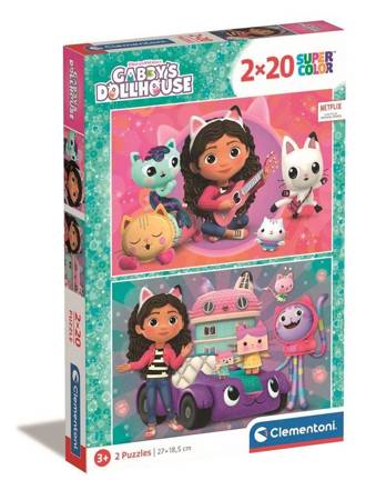 Clementoni Puzzle 2x20el Super Kolor Domek Gaby 248025