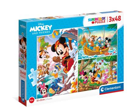 Clementoni Puzzle 3*48el Super Kolor Mickey & Friend 