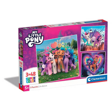 Clementoni Puzzle 3x48 Super Kolor My Little Pony 253227