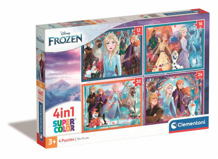 Clementoni Puzzle 4w1 Super Kolor Frozen 215188