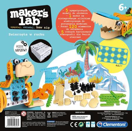 Clementoni maker's lab zabawne zwierzęta 503261