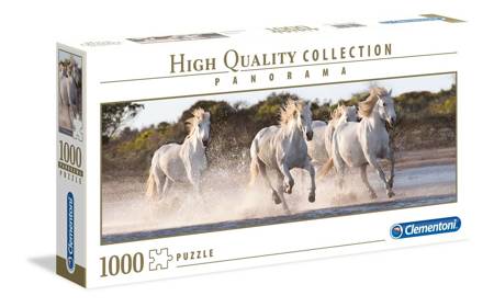 Clementoni puzzle 1000 panorama hq running horses