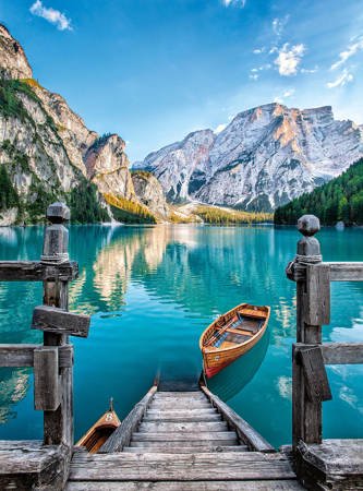 Clementoni puzzle 500 braies lake 