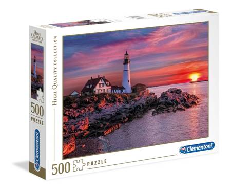 Clementoni puzzle 500 hq portland head light 350490