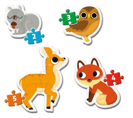 Clementoni puzzle moje pierwsze puzzle forest animals