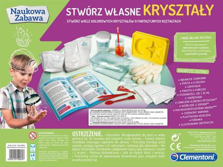 Clementoni stwórz własne kryształy 500697