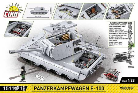 Cobi 2572 Historical Collection World War II Panzerkampfwagen E-100 025724