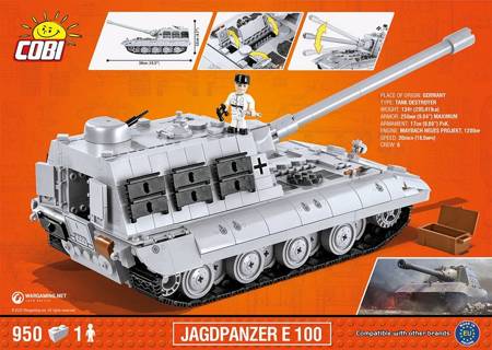 Cobi 3036 jagdpanzer e 100 950 kl. 

