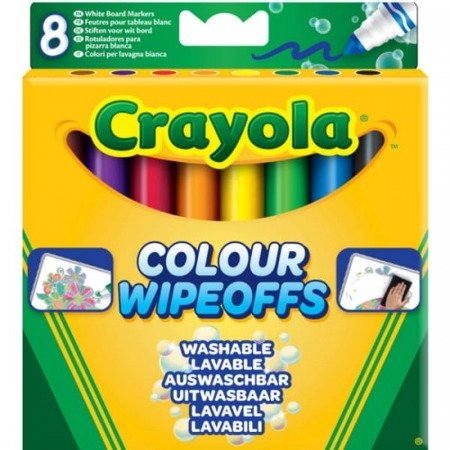Crayola: suchościeralne flamastry do tablic 8 szt.