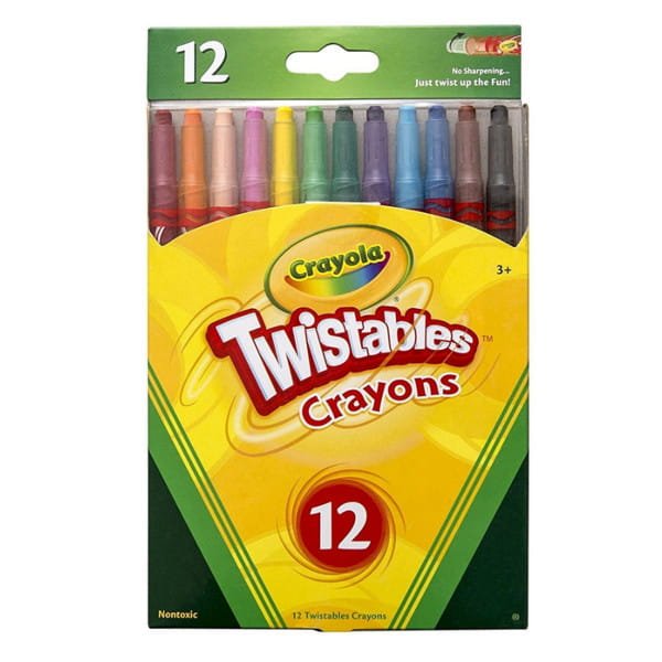 Crayola: wykręcane kredki świecowe zmywalne 12 szt