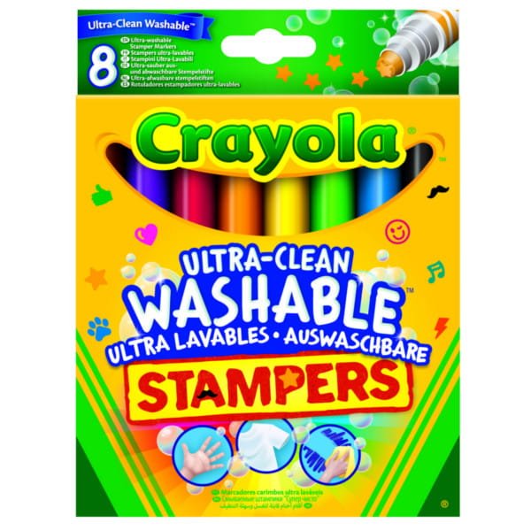 Crayola: zmywalne pieczątki flamastrowe 8 szt