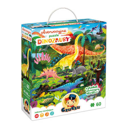 CzuCzu Obserwacyjne puzzle Dinozaury 4+ 493174