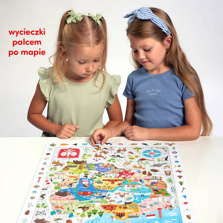 CzuCzu Obserwacyjne puzzle Mapa Polski 5+ 100el 493198