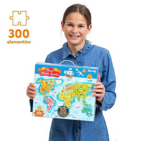 CzuCzu: Puzzle Mapa Świata 300el.