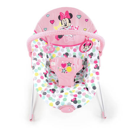 DISNEY BABY Leżaczek z wibracją Myszka Minnie Spotty Dotty 0m+ do 9kg 122291