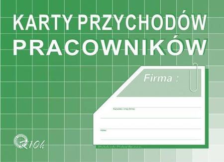 DRUK KARTY PRZYCHODÓW PRACOWNIKÓW A5 K10H