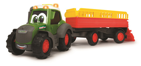 Dickie Fendt traktor z przyczepa i krówką