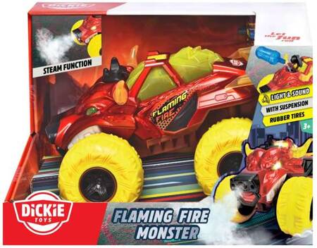 Dickie Pojazd Fire Monster z parą 25cm 088735