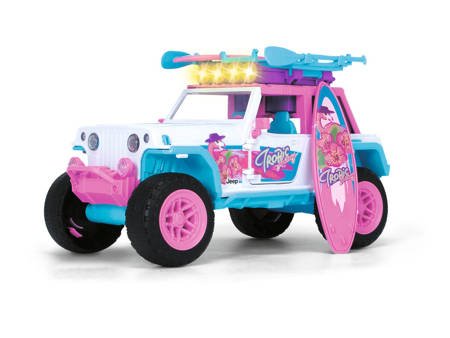 Dickie pink drivez flamingo jeep 22cm 069888