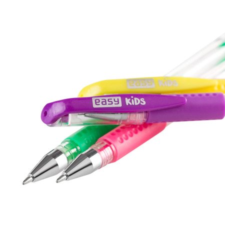 Długopis żelowy gel fluo easy kids 6szt.