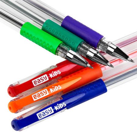 Długopisy żelowe easy kids zestaw 10 kolorów