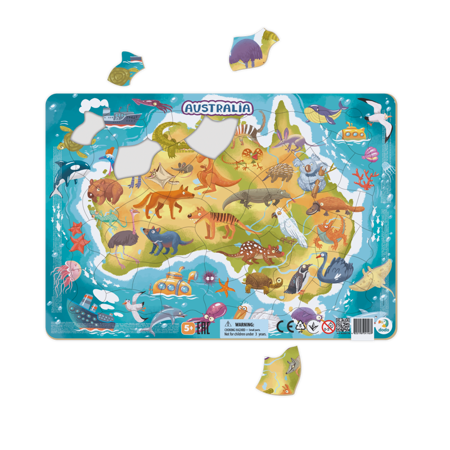 Dodo puzzle ramkowe australia 53 el. 241452