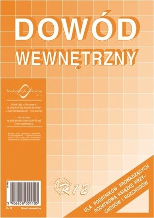 Druk dowód wewnętrzny a5 k12