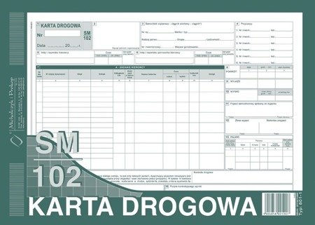 Druk karta drogowa sam.ciężarowy a4 801-1