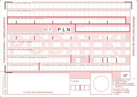 Druk polecenie przel/wpł got podatki 2 skł. 471-5