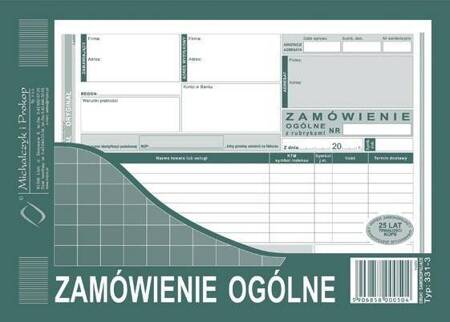 Druk zamówienie ogólne a5 331-3