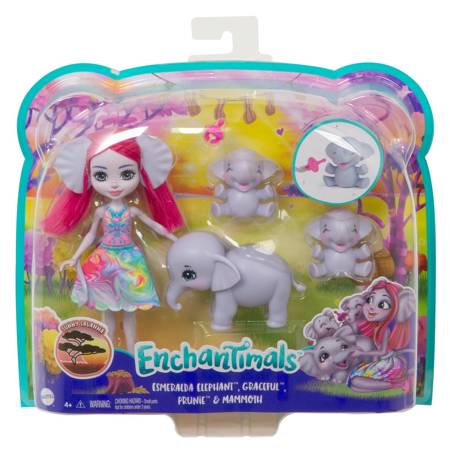 Enchantimals gtm30/gjx43 lalka słonie esmeralda elephant