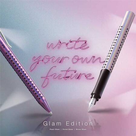 Faber-Castell Pióro wieczne + długopis glam pearl opak.metalowe 015337











